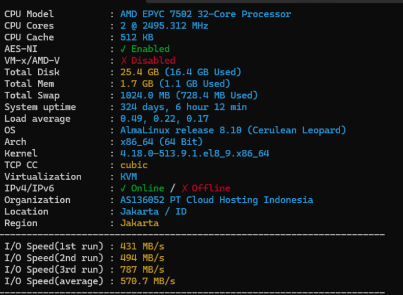 VPS NVME Benchmark idcloudhost