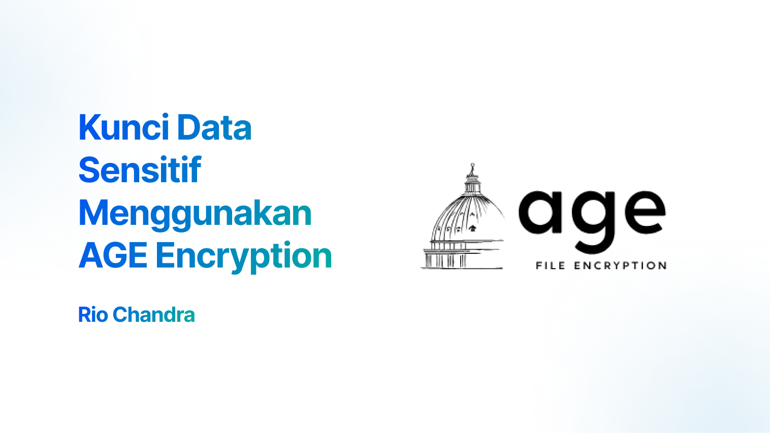 Kunci Data Sensitif Menggunakan AGE Encryption