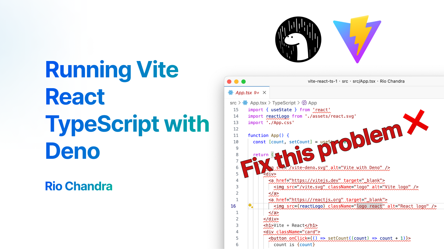 Running Vite React TypeScript with Deno